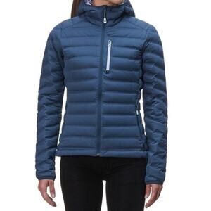 Mountain Hardwear Stretchdown Full Zip Hooded Quilted Down Puffer Jacket Size XS